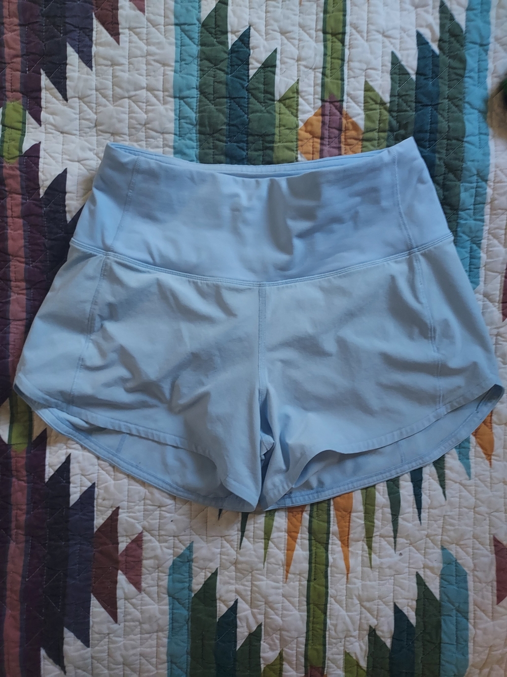 lululemon athletica Light Blue Athletic Shorts